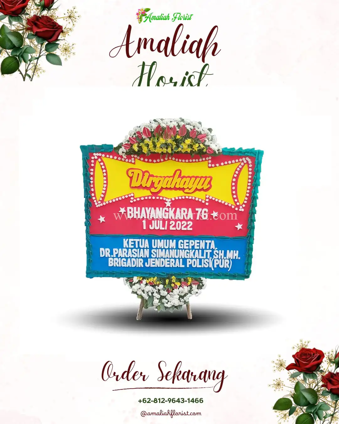 Papan Bunga HUT Ulang Tahun Tamblang